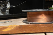 Spool of wire for semi-automatic welding machine MIG MAG.