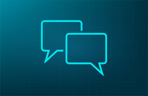 Speech bubbles icon. vector illustration