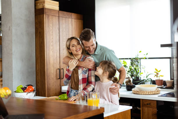 istock Family bonding during breakfast in a sunlit modern kitchen 2060831878