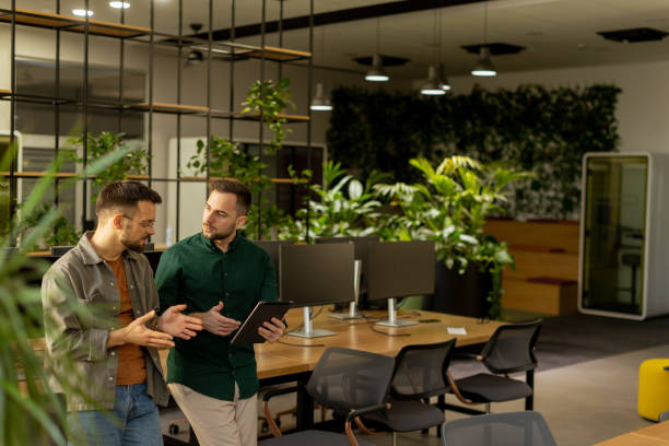 istock Collaborative Discussion in a Modern Office With Exposed Brick Walls 2060840370