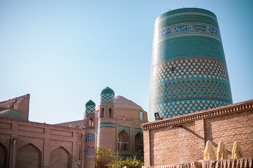 a beautiful Citadel in the Central Asia, Khiva, the Khoresm agricultural oasis, Citadel.