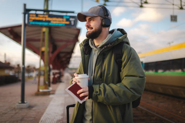 istock Young man waiting for the train 2060891570