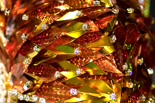 Image of a shiny background with costume jewelry