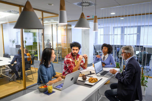 istock Business peoples talking in office 2060934946