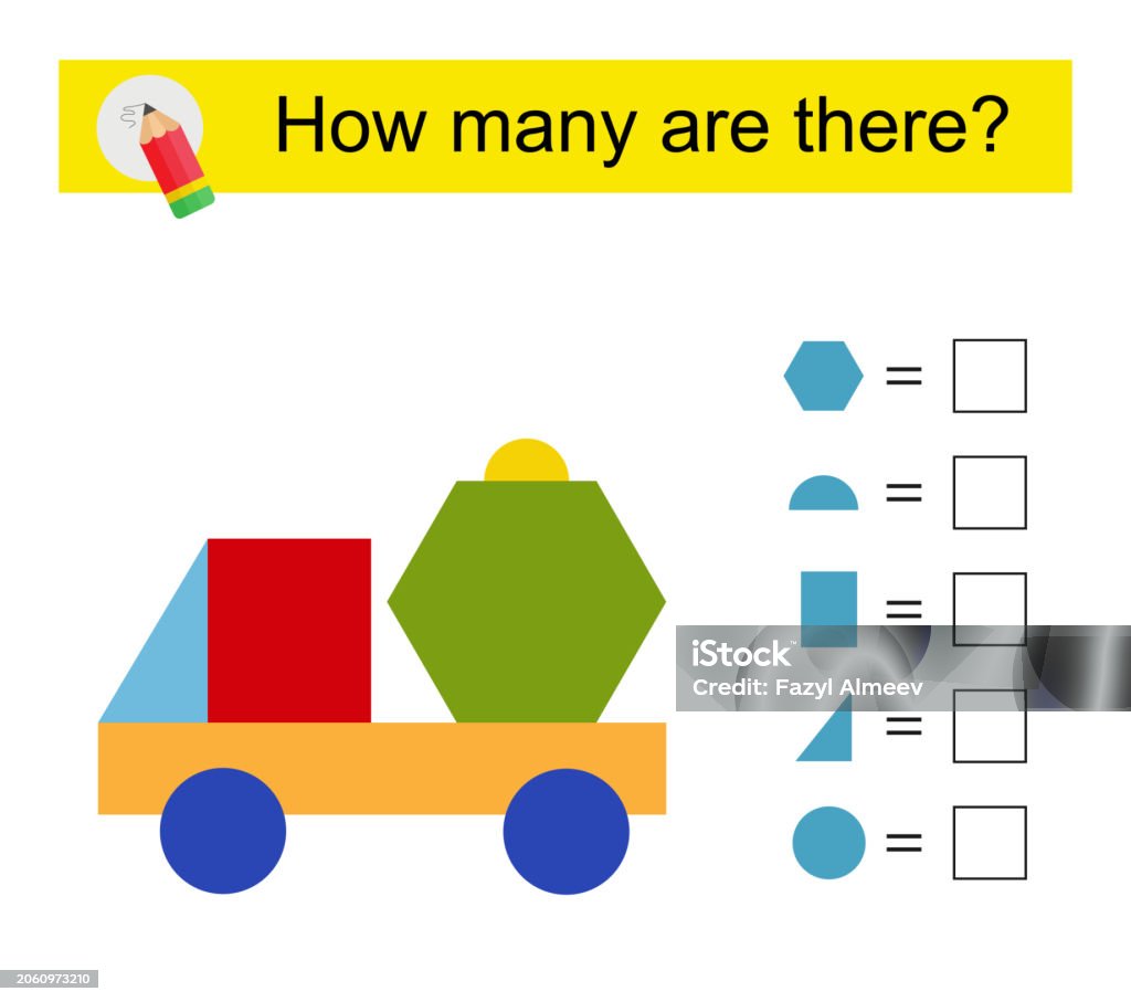 Children Math Contents Math Activity For Children Stock Illustration - Download Image Now ...