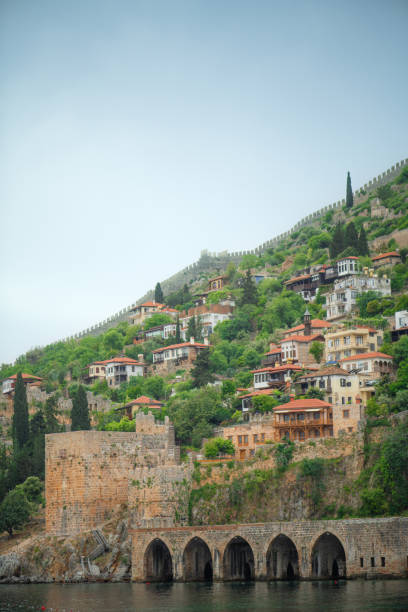 istock Ancient shipyard and old town district of  Alanya, Turkey 2060989300