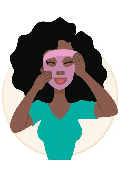 Vector illustration of Skin care