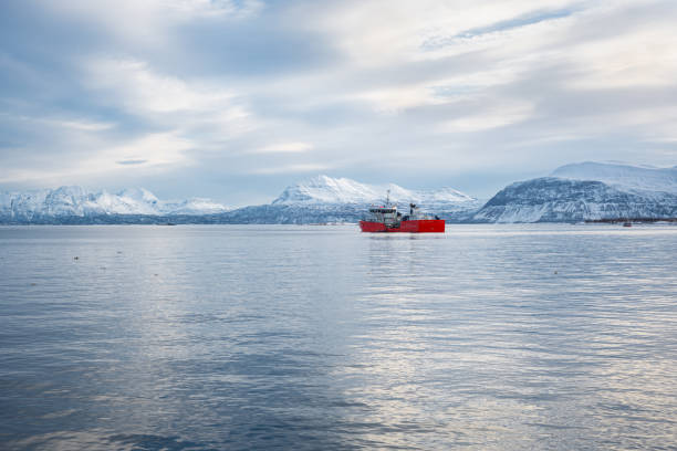 istock Red boat in a Norwegian fjord 2061122445
