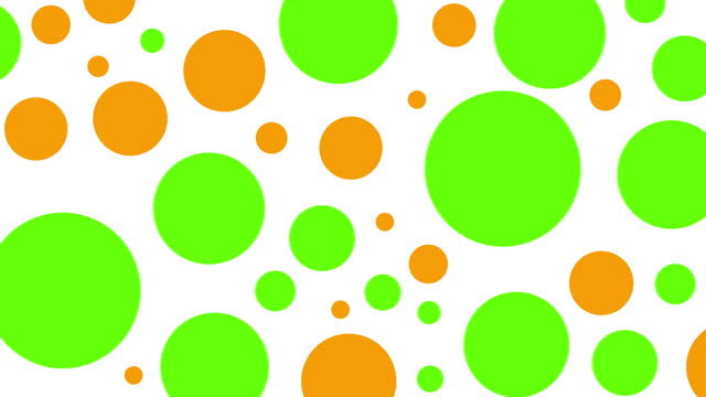 Bright abstract circles minimal video animation