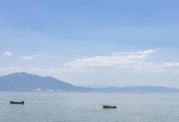 istock Concept boats on the lake. 2061146445