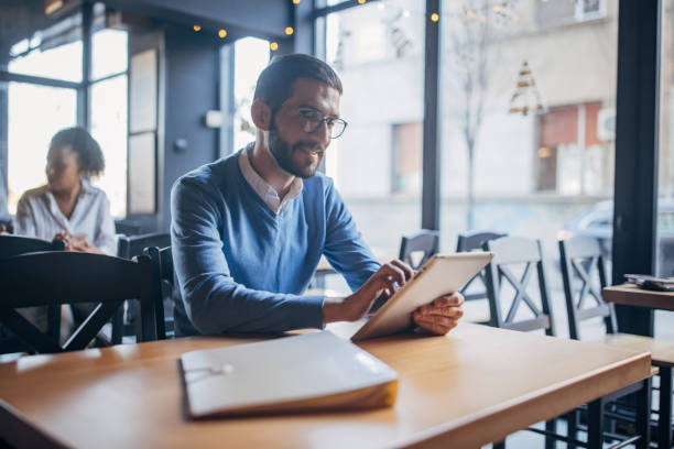 istock Business person in cafe 2061218534