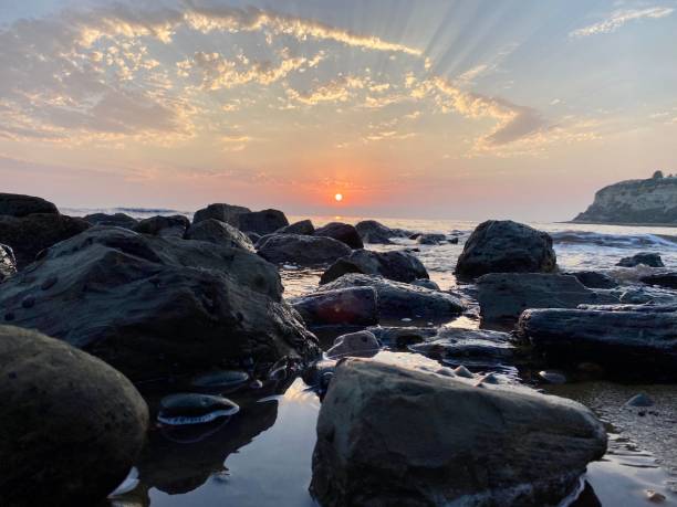 istock California Sunset on a Rocky Beach 2061218564