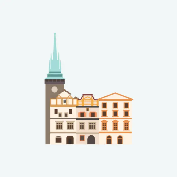 Vector illustration of Pardubice. Czech Republic.