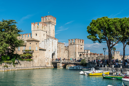 Scaliger Castle in Sirmione at the Lake Garda, Italy