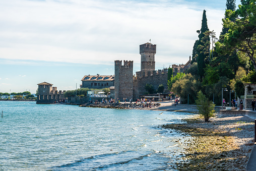 Scaliger Castle in Sirmione at the Lake Garda, Italy