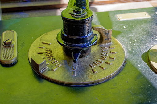 old gas stove control pane