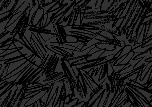 Seamless black and gray scribbles background