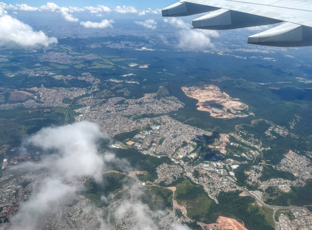 Aerial view of Sao Paulo cityscape