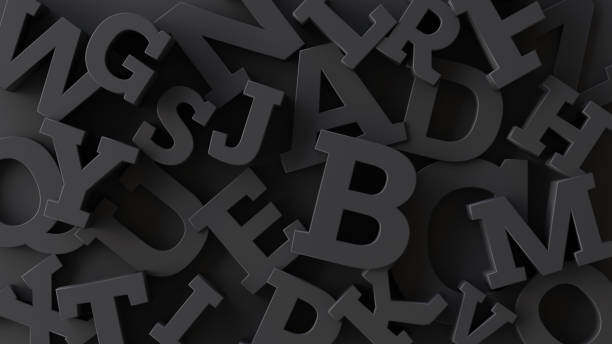 istock Alphabet, abstract background made with english uppercase letters 2061316055