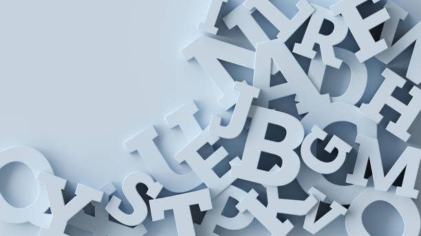 Alphabet, abstract background made with english uppercase letters