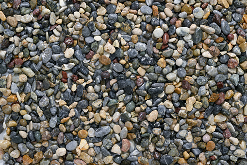 Studio shot of pebbles background