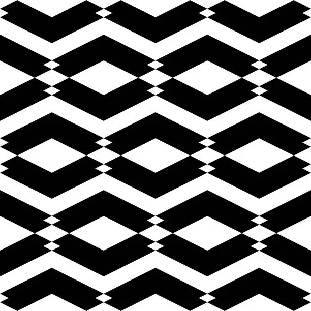 Vector illustration of Seamless pattern. Rhombuses, figures ornament. Diamonds, shapes wallpaper. Ethnic motif. Shapes background. Geometric backdrop. Digital paper, textile print, web design, abstract. Vector artwork.