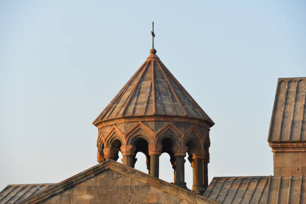 Hovhannavank Monastery in Ohanavan, Aragatsotn Province, Armenia stock photo