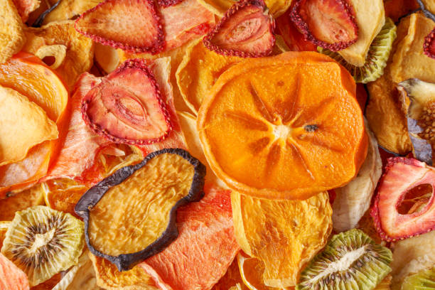 istock Background of various dried fruits ,flat lay,top view 2061399511
