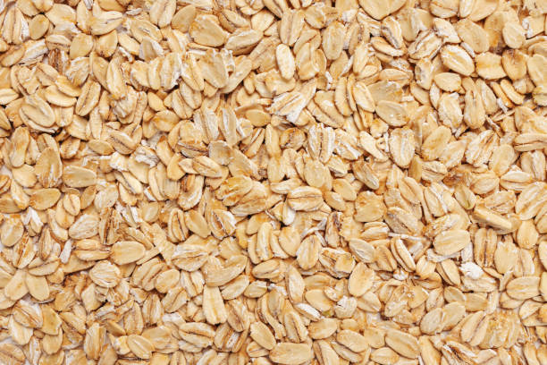 istock Rolled oats texture, food background 2061435298