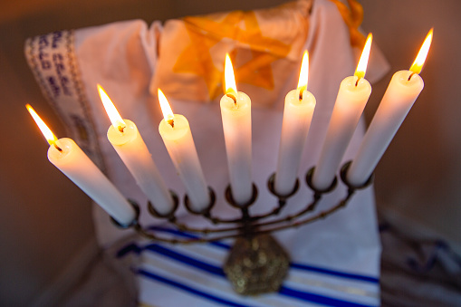Candelabra used in Jewish worship
