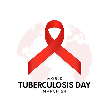 World Tuberculosis Day card, poster, March 24. Vector illustration