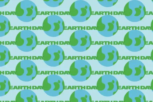 Vector illustration of Earth day pattern