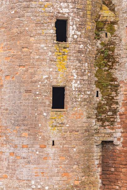 the 13th century ruins of caerlaverock castle. - caerlaverock ストックフォトと画像