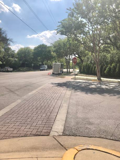 istock Road Intersection in Highland Park, Dallas, Texas 2061549134