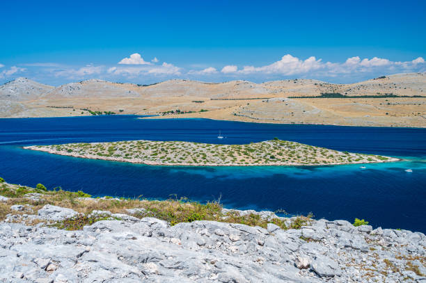 The Kornati Archipelago located in the northern part of Dalmatia, south from Zadar and west from ibenik.