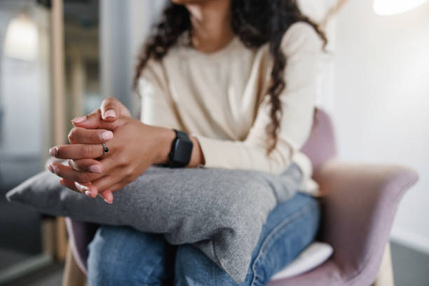 istock Close-Up Of Woman's Hands Showing Anxiety 2061614909