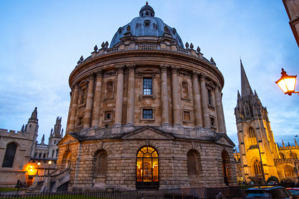 Bodleian Library and All Souls College at the university of Oxford. Oxford, Oxfordshire, England, UK