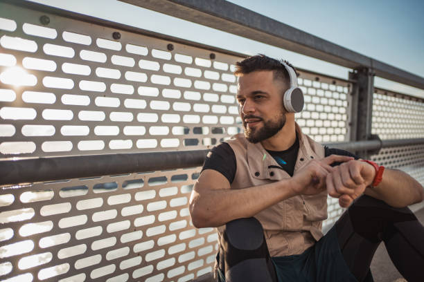 istock The athlete enjoys exercising outdoors 2061667676