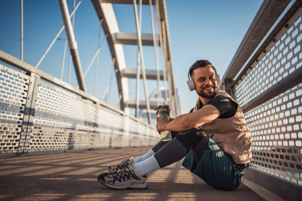 istock The athlete enjoys exercising outdoors 2061667690
