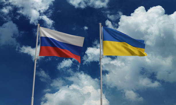 istock russian ukraine flag waving 2061715646