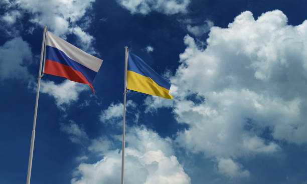 istock russian ukraine flag waving 2061715649