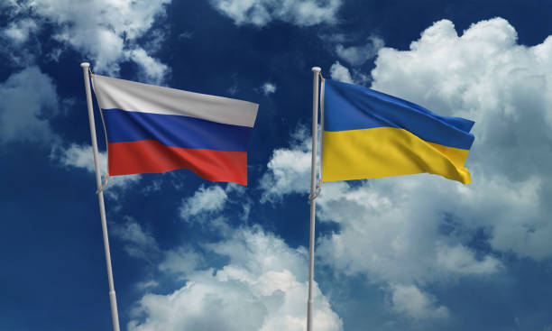 istock russian ukraine flag waving 2061715658