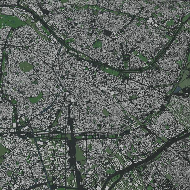 istock 3D illustration of Paris and mass buildings 2061733961