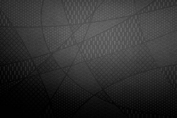 istock Black background of Japanese paper 2061751664