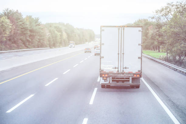 Truck on the road