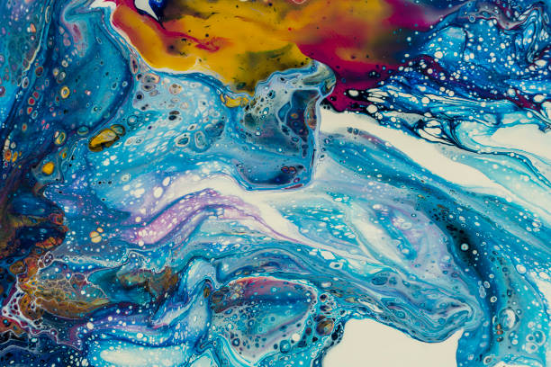 istock Swirly color paint abstract background art 2061790503