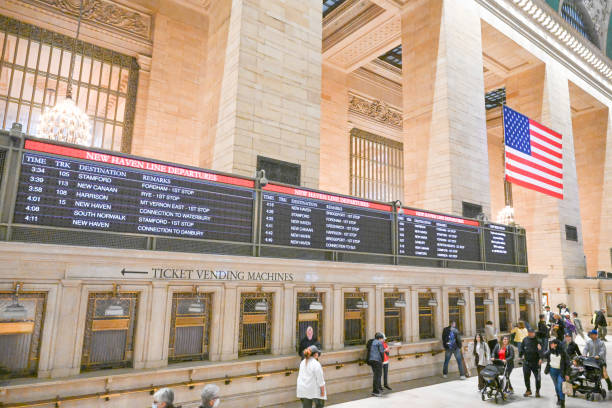 Grand Central Terminal, Chrysler Buidling skyscraper and Metlife building, midtown Manhattan, New York City