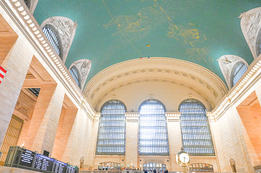 Grand Central train station in New York City, USA. Photographed on