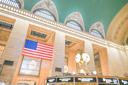 Grand Central train station in New York City, USA. Photographed on
