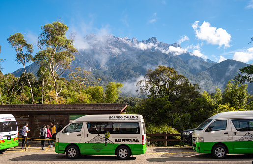 Sabah, Malaysia : February-24-2024 : Mt.Kinabalu is the highest mountains in Malaysia.
